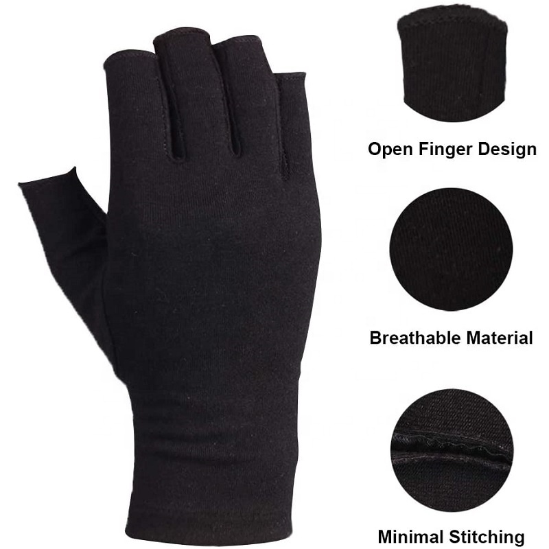 Fingerless Design Compression Gloves | Cotton Glove Manufacturers