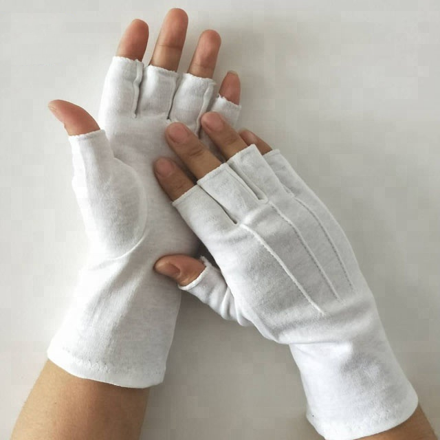 white cotton gloves long fingerless gloves | Cotton Glove Manufacturers